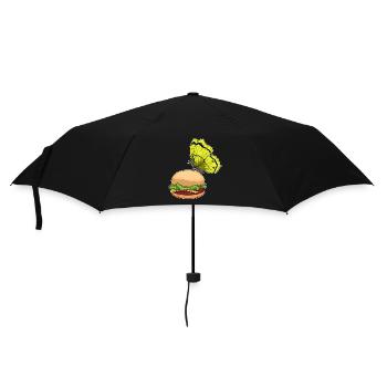 Cheeseburger papillon - Parapluie standard - noir - Devant