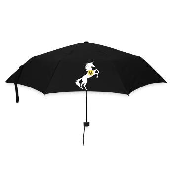 Unicorn Biohazard Symbol TShirt Chemical Magical - Umbrella (small) - black - Front