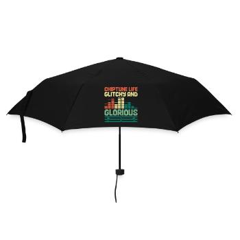 Chiptune Music Lover Groove to the Bleeps and Bloo - Umbrella (small) - black - Front