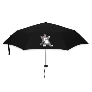 Chat Hip Hop Danse - Parapluie standard - noir - Devant