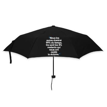 Citation célèbre footballeur - Parapluie standard - noir - Devant