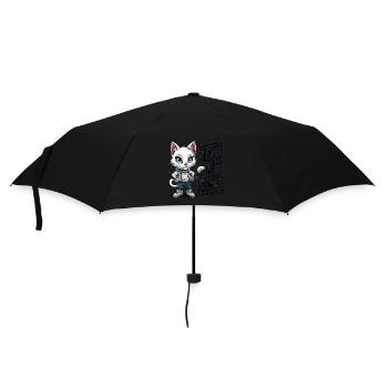 ICH BIN GANZ OHR - Regenschirm (klein) - Schwarz - Vorne