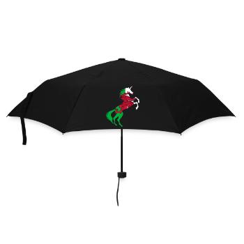 Licorne Pays de Galles Drapeau T-Shirt Licorne Magique Gallois - Parapluie standard - noir - Devant