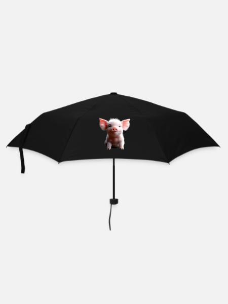 Cochon domestique Cochon Cochon Porcelet Cochon - Parapluie standard - noir