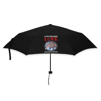 Hunter Hunt Huntress Hunting Hunting License Gift - Umbrella (small) - black - Front