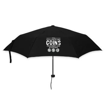 Coin Collector: Guardian of History's Treasures - Regenschirm (klein) - Schwarz - Vorne