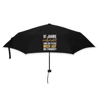 Mariage Ormes Mariage 61 ans Mariage - Parapluie standard - noir - Devant