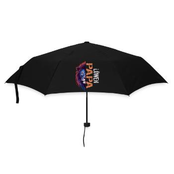 löwen Papa Vatertagsgeschenk Vatertag - Regenschirm (klein) - Schwarz - Vorne