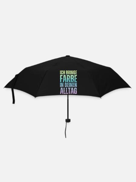 Ich Bringe Farbe Maler Papa Lackierer - Regenschirm (klein) - Schwarz