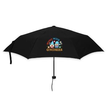 Bingo With My Gnomies Funny Bingo - Umbrella (small) - black - Front