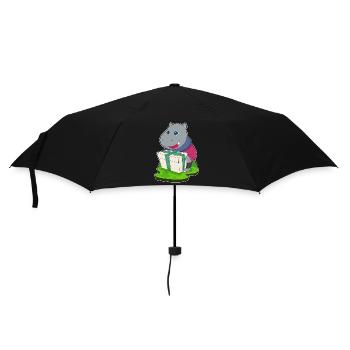 Forfait de Noël hippopotame - Parapluie standard - noir - Devant