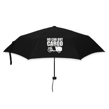 Kein Auto, Sondern Lastenfahrrad Cargobike - Regenschirm (klein) - Schwarz - Vorne