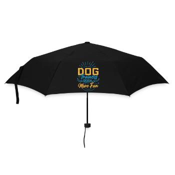 Les dresseurs de chiens ont plus de plaisir à dire le travail de formation - Parapluie standard - noir - Devant