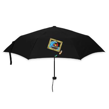 Erdnuss Seefahrer Seemann Seenot Schiff - Regenschirm (klein) - Schwarz - Vorne