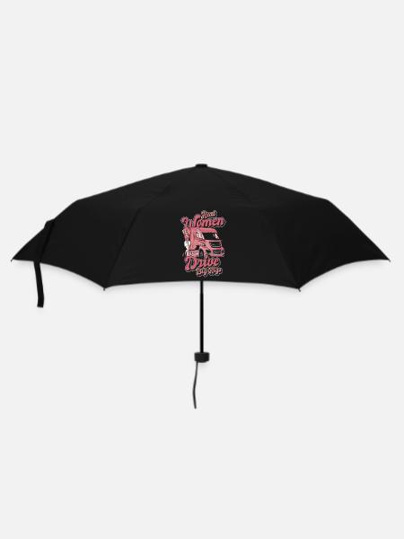 De vraies femmes conduisent de gros camions Trucker Legends Lover - Parapluie standard - noir