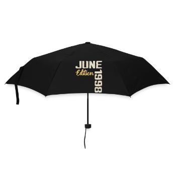 Né(e) en Juin 1998 Cadeau Juin 1998 Anniversaire - Parapluie standard - noir - Devant