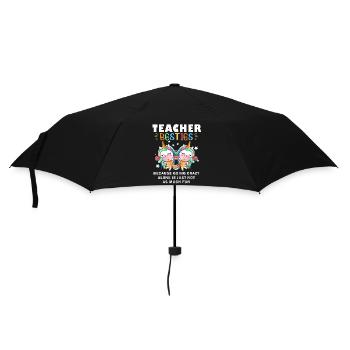 Teacher Besties Because Going Crazy - Umbrella (small) - black - Front