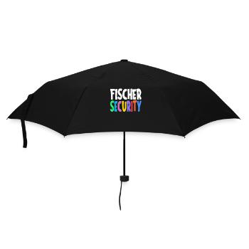 Fischer Security Team Family Gift Idea - Umbrella (small) - black - Front