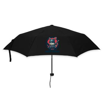 Avertissement du soldat lapin, la guerre est de la merde - Parapluie standard - noir - Devant