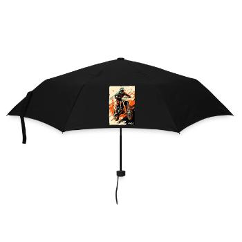 Moto Bike: Motocross Biker - Umbrella (small) - black - Front