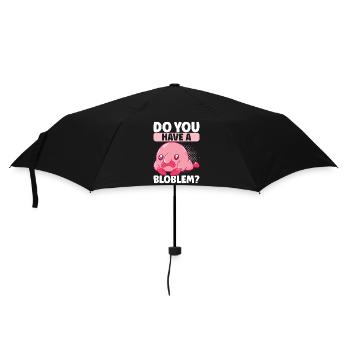 Poisson blob mignon poisson laid - Parapluie standard - noir - Devant