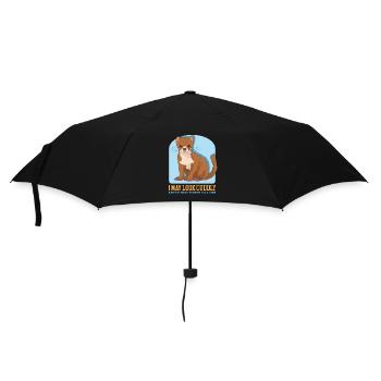 Cadeau de petite belette de souris belette - Parapluie standard - noir - Devant
