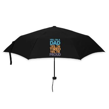 Yes, I'm a proud father - Umbrella (small) - black - Front