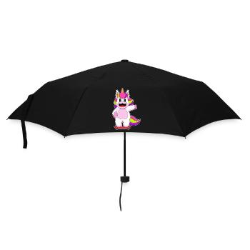 Unicorn Skater Skateboard Sport - Umbrella (small) - black - Front
