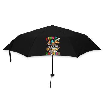 Drôle de fête des gnomes et mexicain - Parapluie standard - noir - Devant