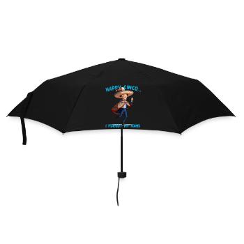 Lustig Verwirrter Präsident Mexikanischer Feiertag - Regenschirm (klein) - Schwarz - Vorne