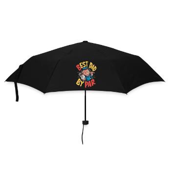 Best dad in golf - unique style - Umbrella (small) - black - Front