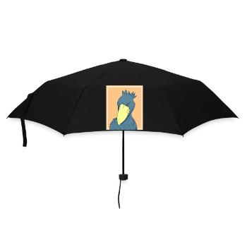 Oiseau à bec-en-sabot Ornithologue Forêt I Cadeau - Parapluie standard - noir - Devant