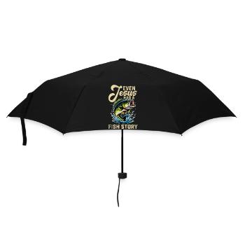 Même Jésus avait une histoire de poisson - Parapluie standard - noir - Devant