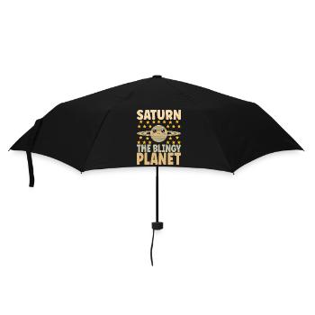 Astronomie Mignonne Planète Système Solaire Galaxie - Parapluie standard - noir - Devant