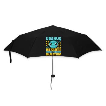 Astronomie Mignonne Planète Système Solaire Galaxie - Parapluie standard - noir - Devant