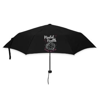 Psychiatrist Mental Health Begins With Social Work - Umbrella (small) - black - Front