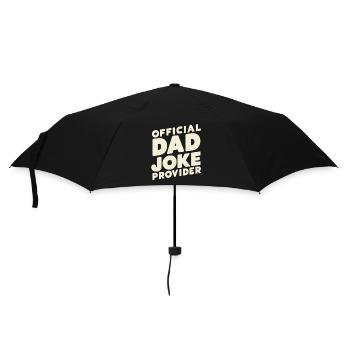 Offizieller Vater Witzelieferant - Regenschirm (klein) - Schwarz - Vorne