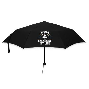 Le yoga équilibre ma vie - Parapluie standard - noir - Devant