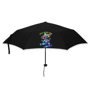 Funny Fiesta Alien Mexican Holiday - Umbrella (small) - black - Front