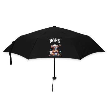Highland Cow dit non aux garçons et aux filles - Parapluie standard - noir - Devant