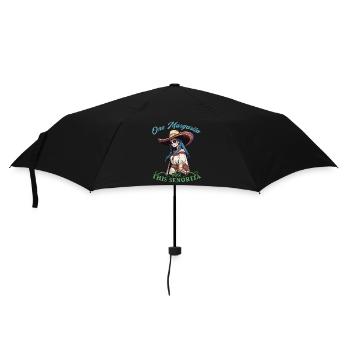Senorita Braucht Margarita Lustiges Design - Regenschirm (klein) - Schwarz - Vorne