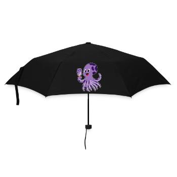 Octopus Popsicles - Umbrella (small) - black - Front