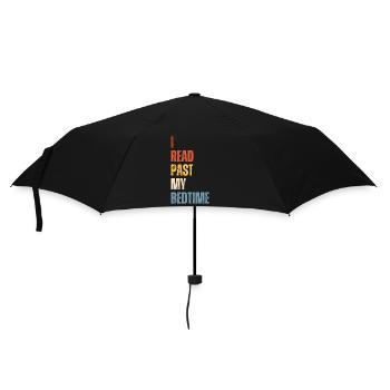 Library Book Lover Reading Bookworm - Umbrella (small) - black - Front