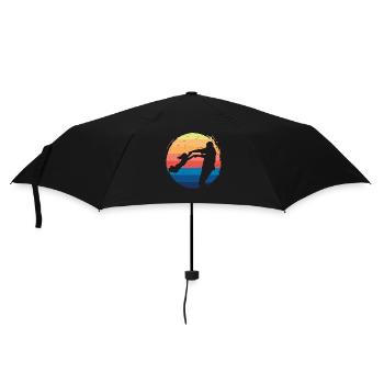 Vintage Dad Daughter - Umbrella (small) - black - Front