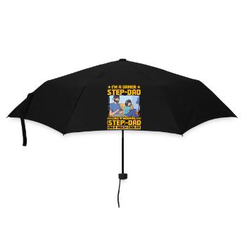 I'm a Gamer Step-Dad like a normal Step-Dad - Umbrella (small) - black - Front