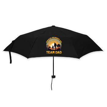 Stolzes Mitglied von Team Dad - Regenschirm (klein) - Schwarz - Vorne