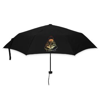 Gamer dessinant un look rétro - Parapluie standard - noir - Devant