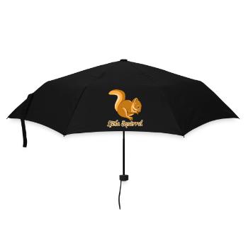 Little Squirrel Funny Cute Chipmunks Animal Lover - Umbrella (small) - black - Front
