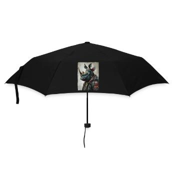 Patriotic Punk Rhinoceros - Umbrella (small) - black - Front