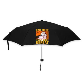 Papa-Modus Nickerchen und Wiederholen - Regenschirm (klein) - Schwarz - Vorne